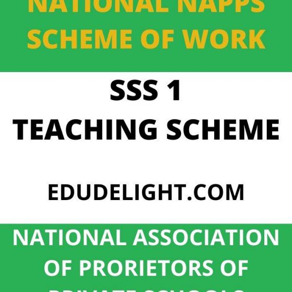 National NAPPS Scheme of Work SS1