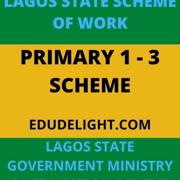 Lagos State Scheme of Work for Primary 1-3
