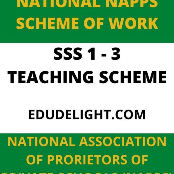 National NAPPS Scheme of Work SS3