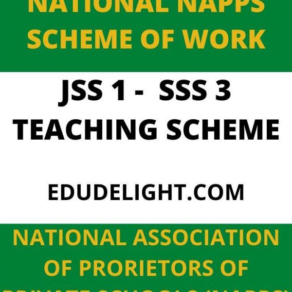 National NAPPS Scheme of Work