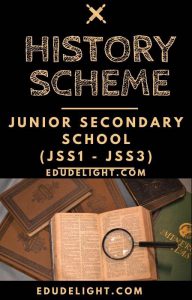History Scheme of Work for Junior Secondary School (JSS1 - JSS3)