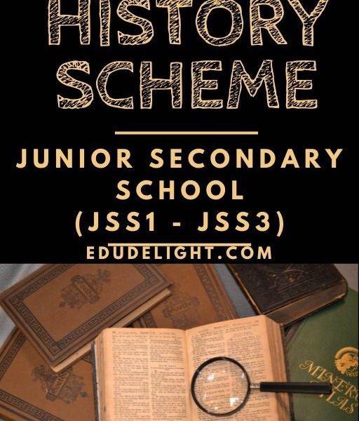 History Scheme of Work for Junior Secondary School (JSS1 - JSS3)