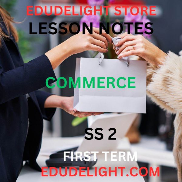 COMMERCE SS2 First Term Lesson Note Edudelight