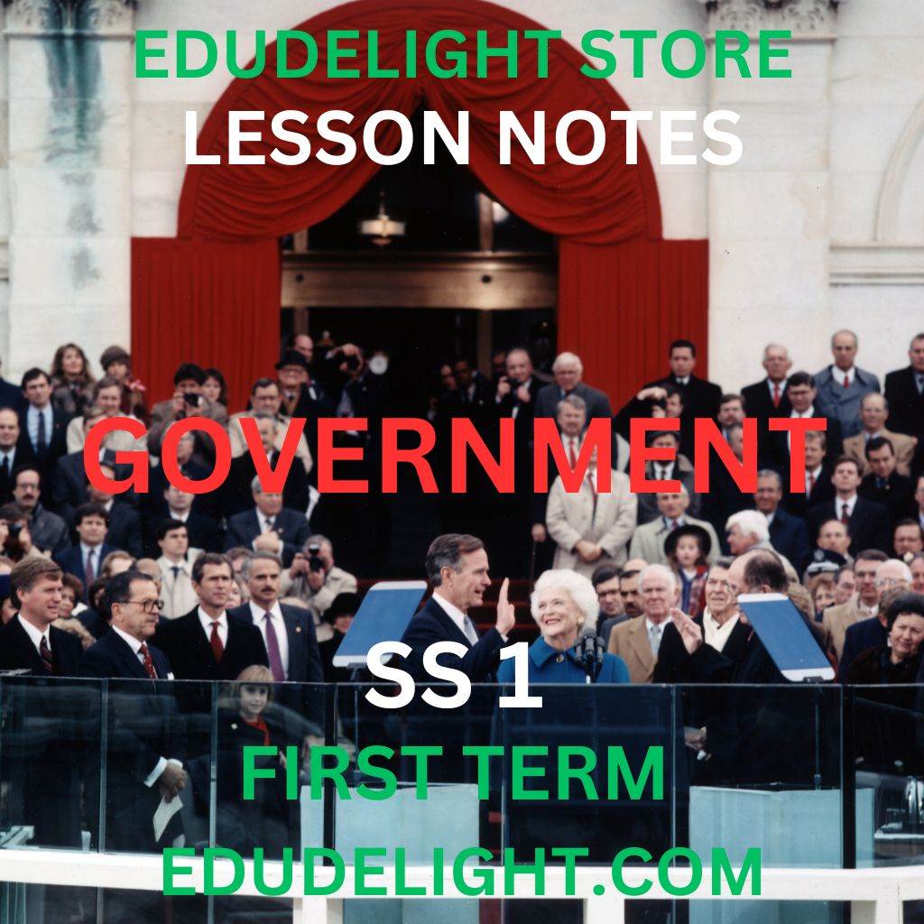 GOVERNMENT SS1 FIRST TERM LESSON NOTE EDUDELIGHT