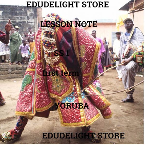 Yoruba Language SS1 First Term Lesson Note Edudelight